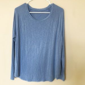 American Eagle Soft & Sexy Slub Long Sleeve Tee L